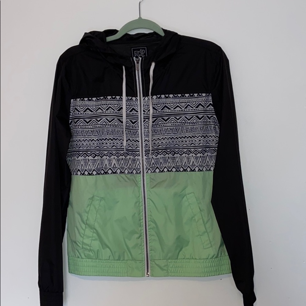 Empyre Mint and Black windbreaker